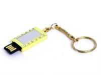 Каталог USB 2.0- флешка на 16 Гб Кулон с кристаллами и мини чипом от интернет-магазина «7 Сувениров»