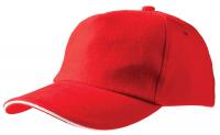 Каталог Бейсболка Unit Classic, красная с белым кантом от интернет-магазина «7 Сувениров»