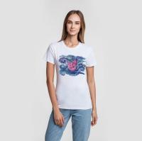 Каталог Футболка женская «Ван-Пиг», белая от интернет-магазина «7 Сувениров»