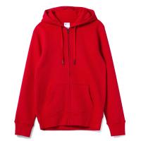 Каталог Толстовка с капюшоном на молнии унисекс King, красная от интернет-магазина «7 Сувениров»