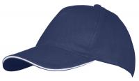 Каталог Бейсболка Long Beach, темно-синяя с белым от интернет-магазина «7 Сувениров»