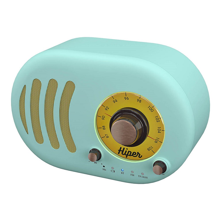 Колонка беспроводная RETRO S, цвет голубой