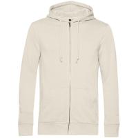 Каталог Толстовка на молнии с капюшоном унисекс BNC Organic, молочно-белая от интернет-магазина «7 Сувениров»