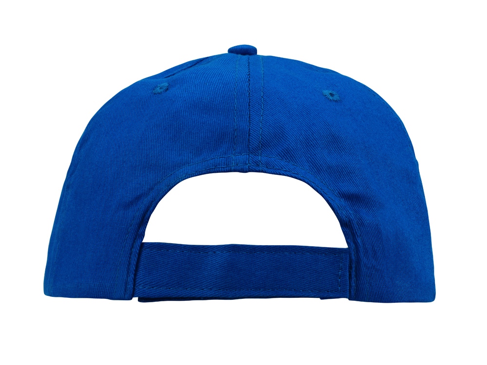 Бейсболка  5-ти панельная с прямым козырьком, кл.синий