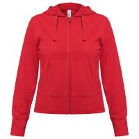 Каталог Толстовка женская Hooded Full Zip красная от интернет-магазина «7 Сувениров»