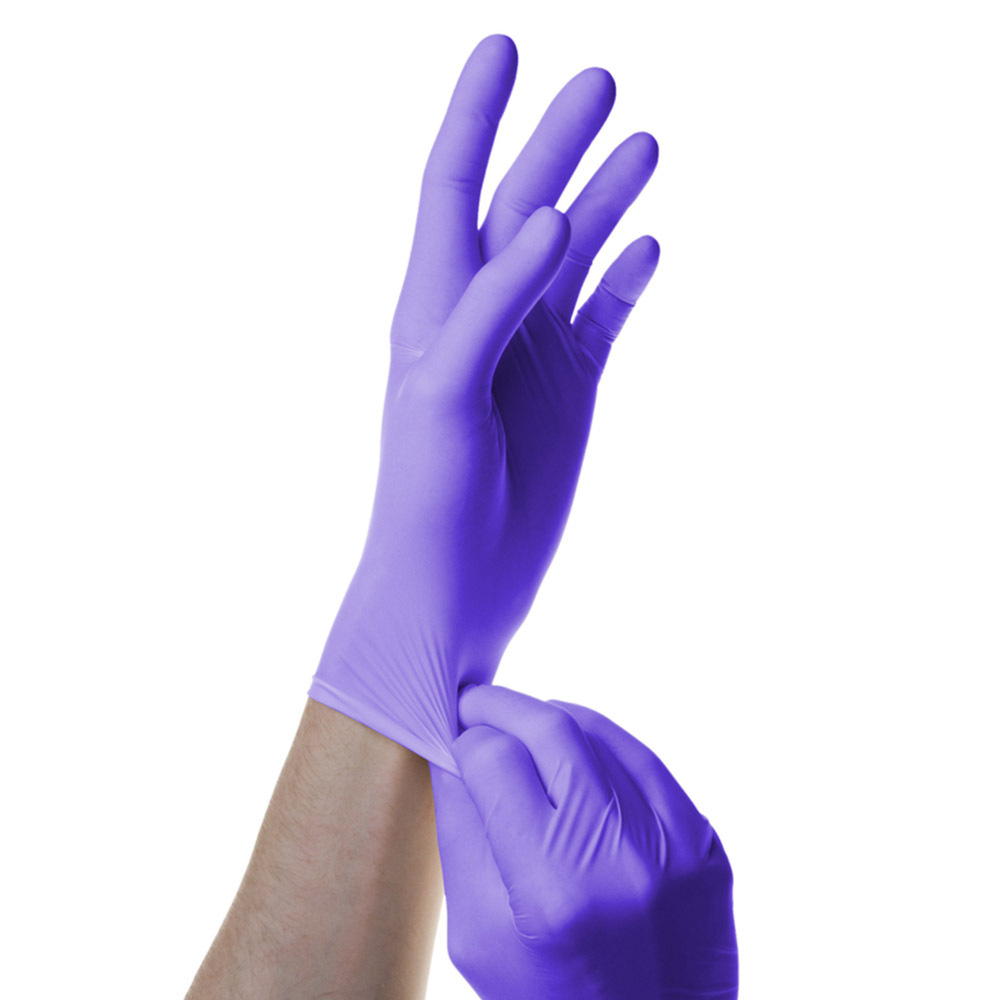 Каталог Перчатки нитриловые удлиненные S 100шт (50пар) фиолетовые от интернет-магазина «7 Сувениров»
