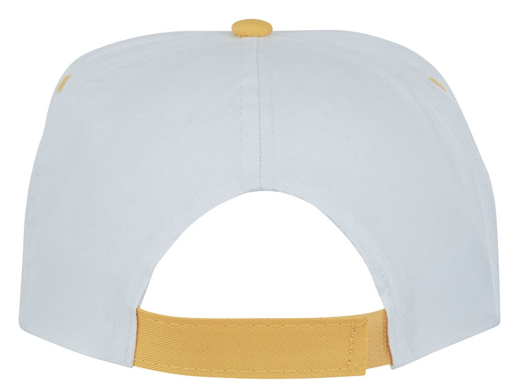 Пятипанельная двухцветная кепка Icarus, белый/желтый