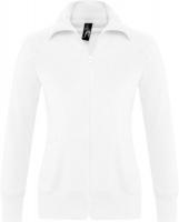 Каталог Толстовка женская на молнии Soda 280 белая от интернет-магазина «7 Сувениров»