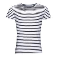 Каталог Футболка Miles Men белая с темно-синим от интернет-магазина «7 Сувениров»