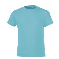 Каталог Футболка детская Regent Fit Kids, бирюзовая от интернет-магазина «7 Сувениров»