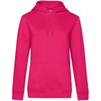 Каталог Толстовка с капюшоном женская Queen, ярко-розовая (фуксия) от интернет-магазина «7 Сувениров»