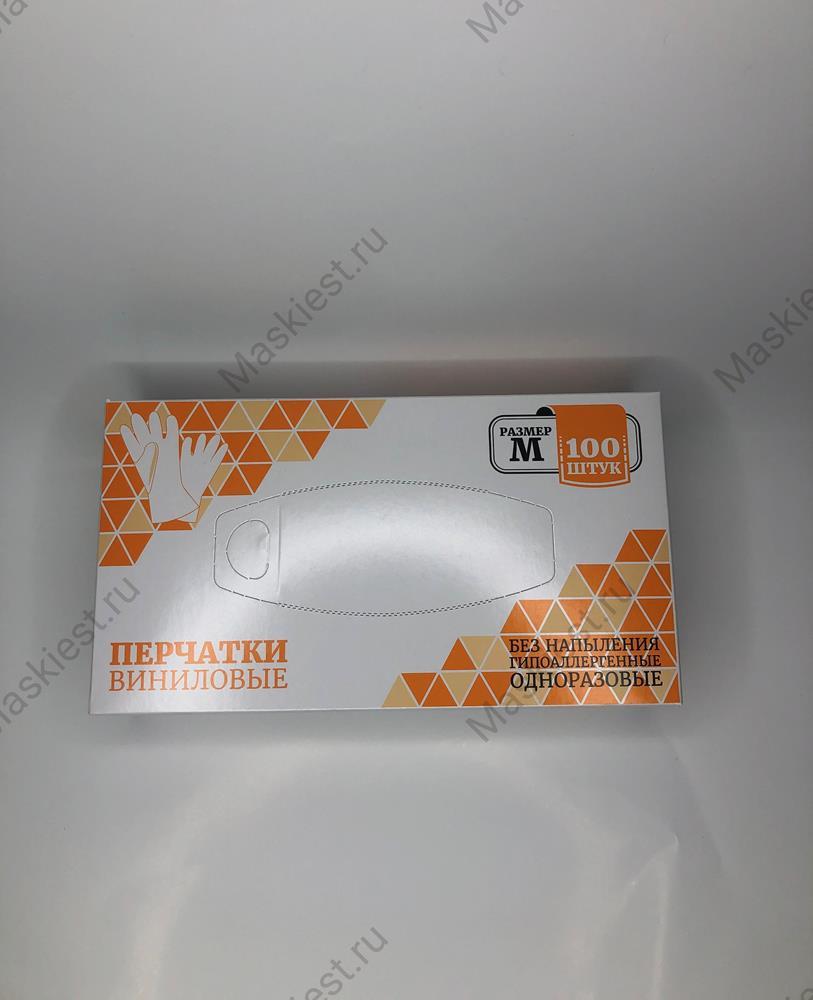 Каталог Перчатки виниловые, 100 шт. Размер М от интернет-магазина «7 Сувениров»