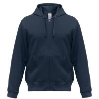 Каталог Толстовка мужская Hooded Full Zip темно-синяя от интернет-магазина «7 Сувениров»