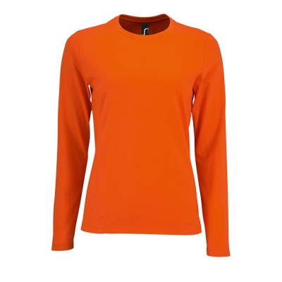 Футболка с длинным рукавом Imperial LSL Women оранжевая, размер S