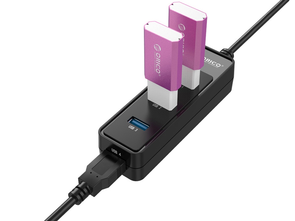 USB-концентратор Orico W5PH4-U3 (черный)