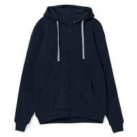 Каталог Толстовка на молнии с капюшоном Unit Siverga Heavy, темно-синяя от интернет-магазина «7 Сувениров»