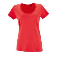 Каталог Футболка женская Metropolitan, розовая (коралловая) от интернет-магазина «7 Сувениров»