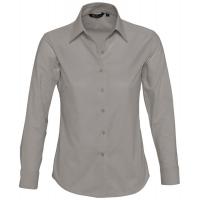Каталог Рубашка женская с длинным рукавом Embassy, серая от интернет-магазина «7 Сувениров»