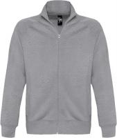 Каталог Толстовка мужская на молнии Sundae 280 серый меланж от интернет-магазина «7 Сувениров»