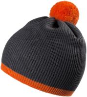 Каталог Шапка Amuse, темно-серая с оранжевым от интернет-магазина «7 Сувениров»