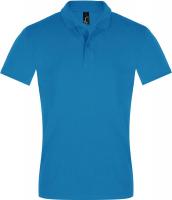 Каталог Рубашка поло мужская Perfect Men 180 бирюзовая от интернет-магазина «7 Сувениров»