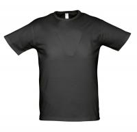 Каталог Футболка стретч мужская MILANO 190 черная от интернет-магазина «7 Сувениров»