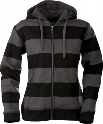 Толстовка женская Moline, серая с черным, размер L