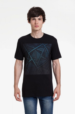 Футболка Illusion, черная, размер S