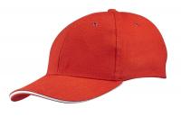 Каталог Бейсболка Unit Generic, красная с белым кантом от интернет-магазина «7 Сувениров»
