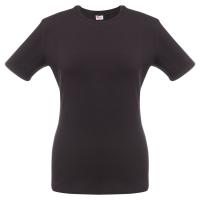 Каталог Футболка женская T-bolka Stretch Lady, черная от интернет-магазина «7 Сувениров»