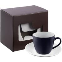 Каталог Кофейная пара Refined в подарочной упаковке, темно-синяя от интернет-магазина «7 Сувениров»