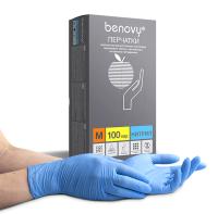 Каталог Перчатки нитриловые Benovy M 200шт (100пар) голубые (с РУ) от интернет-магазина «7 Сувениров»