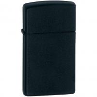 Каталог Зажигалка Zippo Slim Matt, матовая черная от интернет-магазина «7 Сувениров»