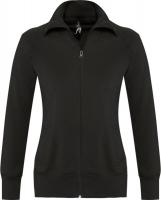 Каталог Толстовка женская на молнии Soda 280 черная от интернет-магазина «7 Сувениров»