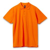 Каталог Рубашка поло мужская Spring 210, оранжевая от интернет-магазина «7 Сувениров»