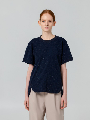 Футболка Kosmos, синий меланж, размер S