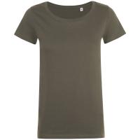 Каталог Футболка женская MIA, темный хаки от интернет-магазина «7 Сувениров»