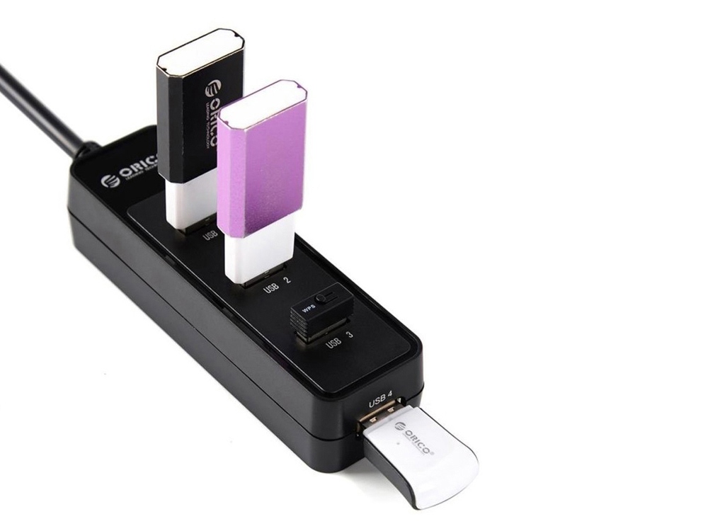 USB-концентратор Orico W5PH4-U3 (черный)