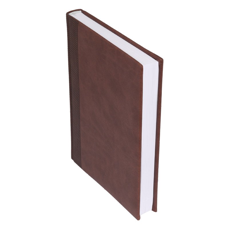 Каталог Недатированный ежедневник VELVET 650U (5451) 145x205 мм, без календаря, коричневый от интернет-магазина «7 Сувениров»