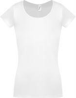 Каталог Футболка женская MOODY 160 белая от интернет-магазина «7 Сувениров»