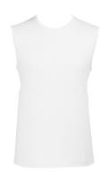 Каталог Футболка мужская без рукавов Jazzy 170, белая от интернет-магазина «7 Сувениров»