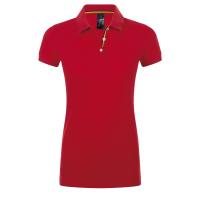 Каталог Рубашка поло PATRIOT WOMEN, красная с черным от интернет-магазина «7 Сувениров»