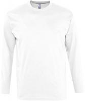 Каталог Футболка с длинным рукавом Monarch 150, белая от интернет-магазина «7 Сувениров»