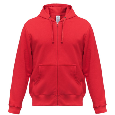 Толстовка мужская Hooded Full Zip красная, размер S