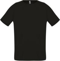 Каталог Футболка унисекс Sporty 140, черная от интернет-магазина «7 Сувениров»