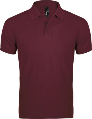 Рубашка поло мужская Prime Men 200 бордовая, размер S