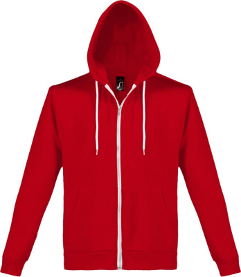 Толстовка на молнии Silver 280 красная, размер XS