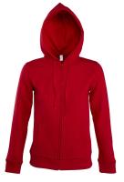 Каталог Толстовка женская на молнии с капюшоном Seven Women, красная от интернет-магазина «7 Сувениров»