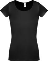 Каталог Футболка женская MOODY 160 черная от интернет-магазина «7 Сувениров»