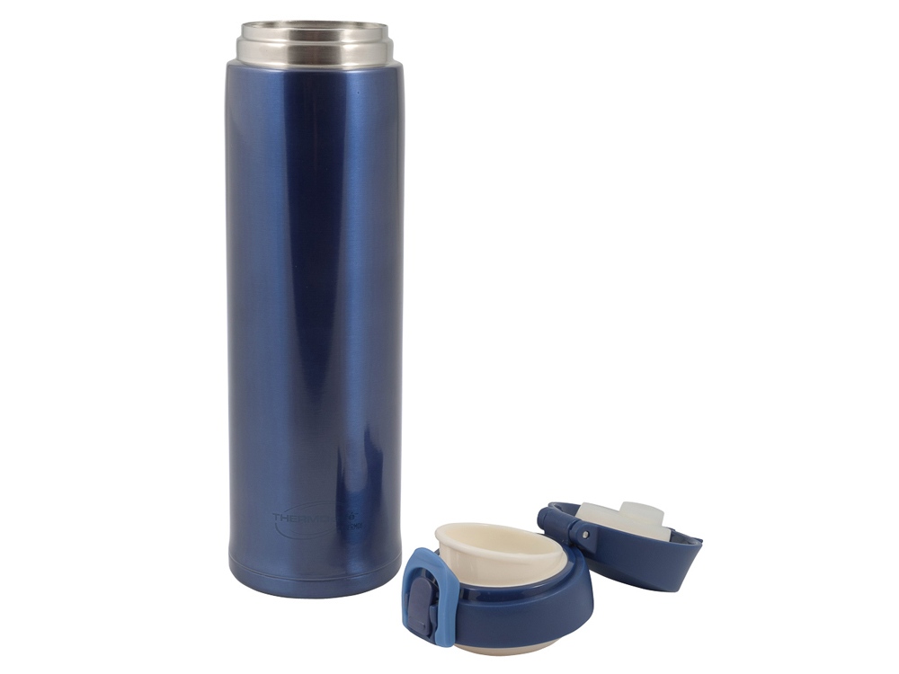 Термос из нерж. стали тм ThermoCafe ТС-600T (Blue), 0.6L, синий